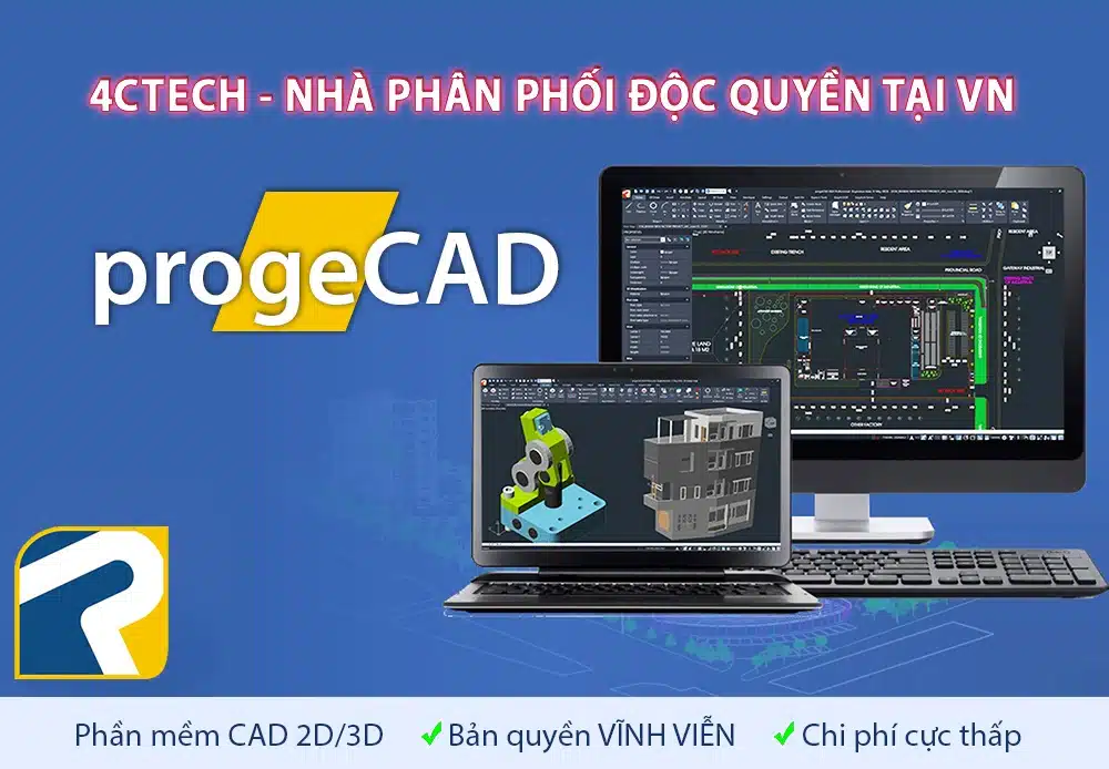 Mua Phần Mềm ProgeCAD Bản Quyền Vĩnh Viễn, Giá Thấp 1 phan mem progecad banner
