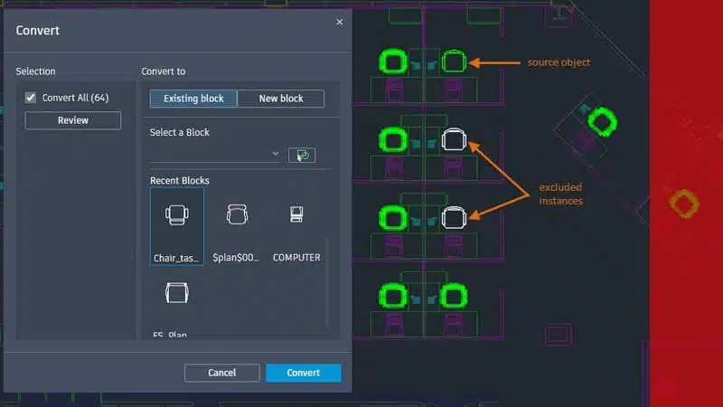 Tinh nang Smart block autocad 2025